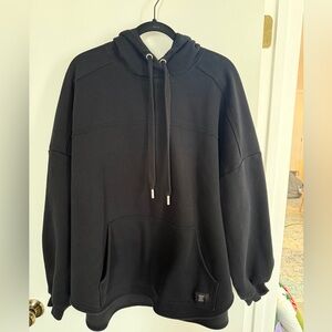 Savage X Fenty Black Oversized Poncho Hoodie Sweatshirt Size Xl
